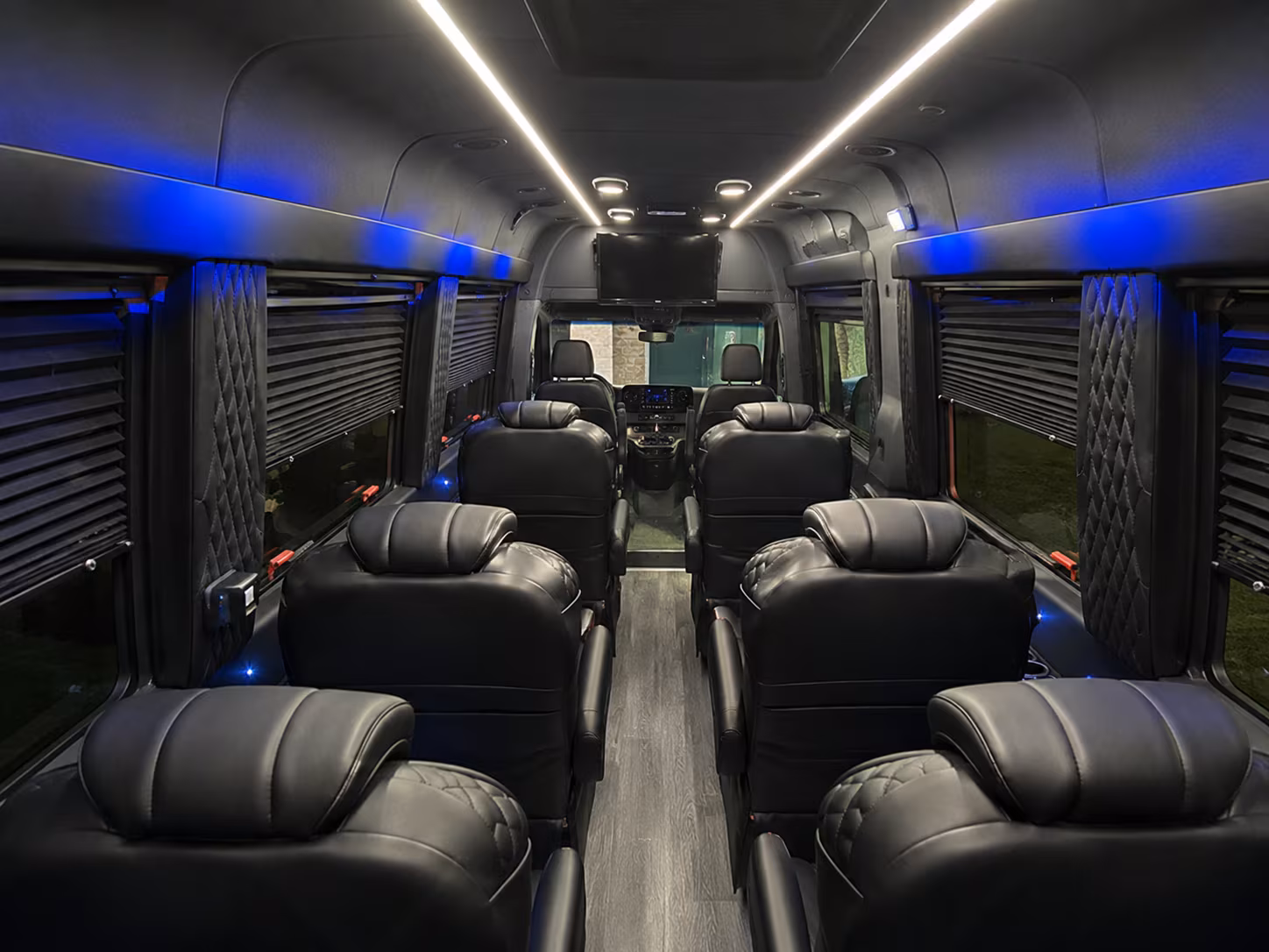 Las Vegas Airport Shuttle & Transportation party bus exterior