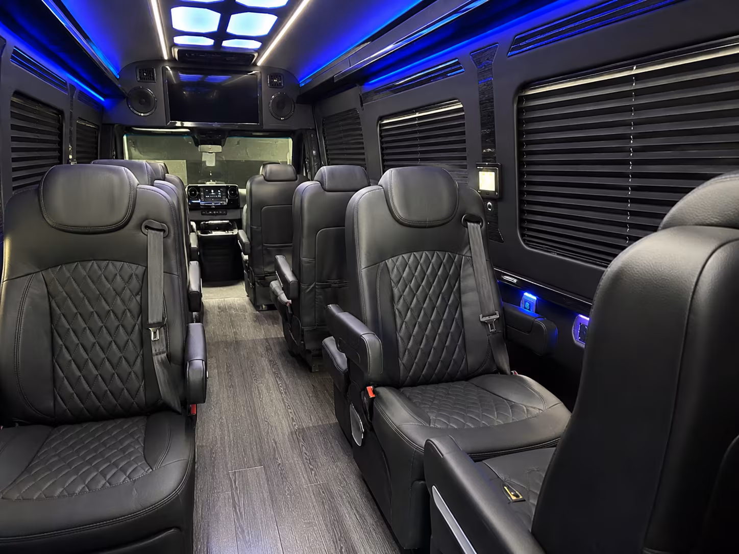 Las Vegas Airport Shuttle & Transportation party bus exterior