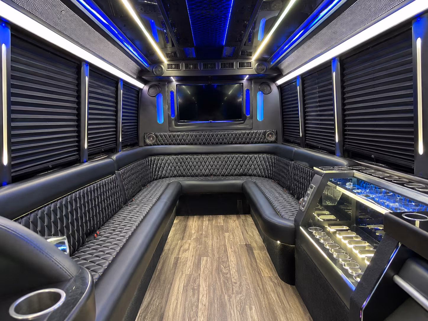Las Vegas Bachelor & Bachelorette Transportation party bus exterior