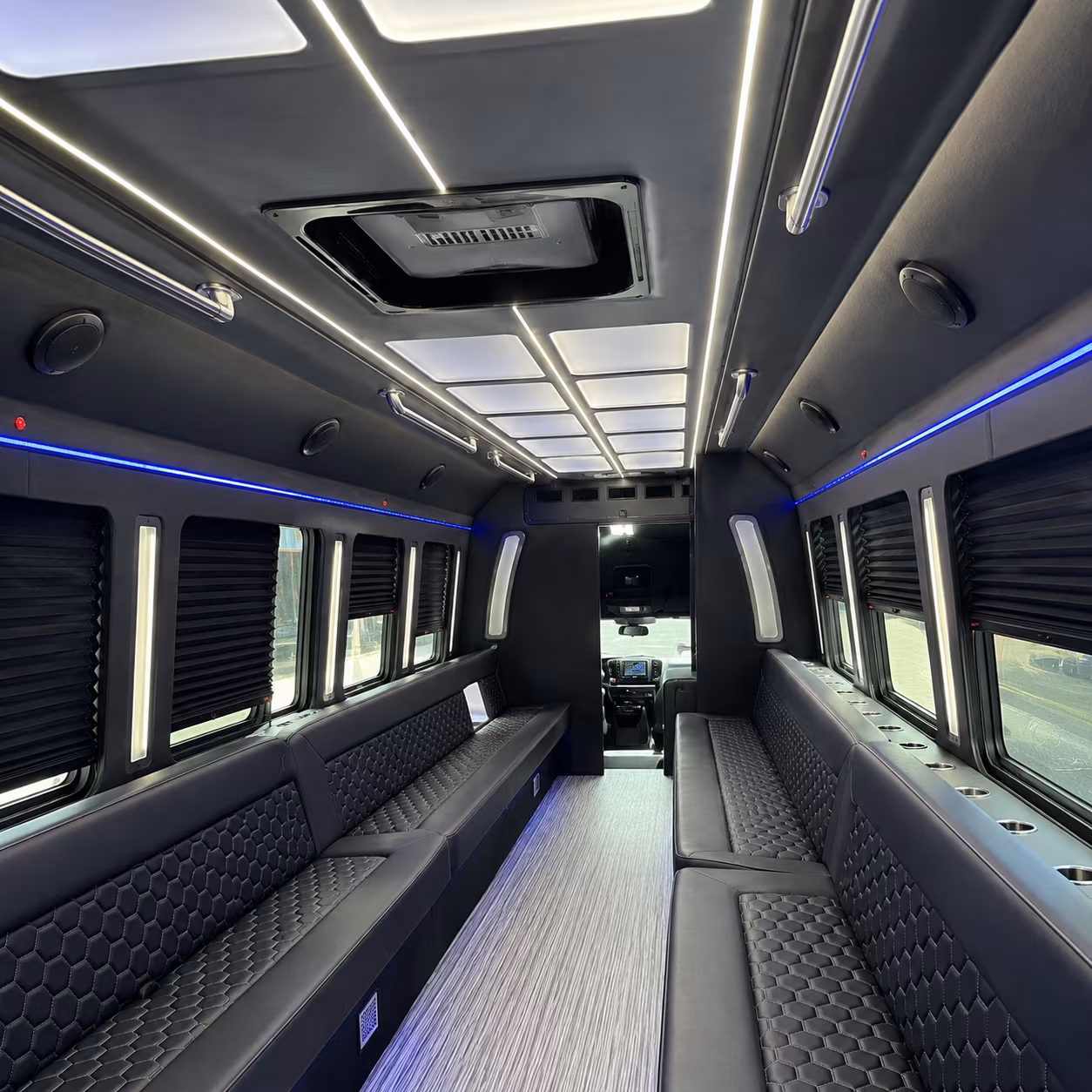 Las Vegas Private Event Transportation party bus interior