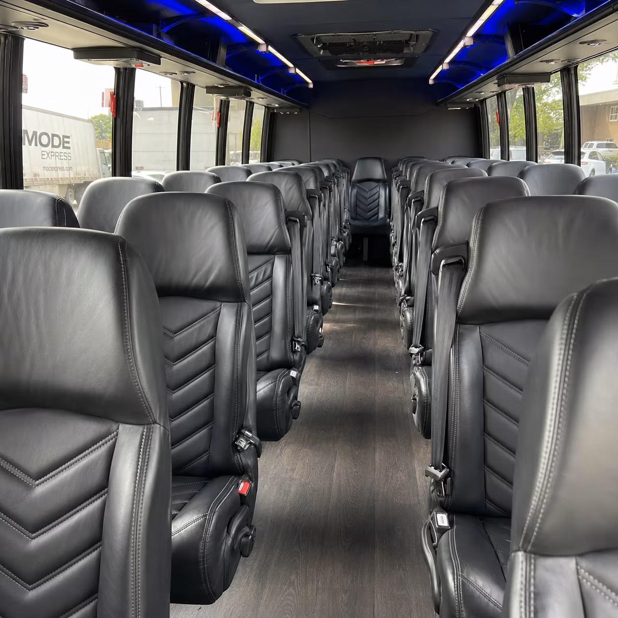 Las Vegas School Event Transportation party bus exterior