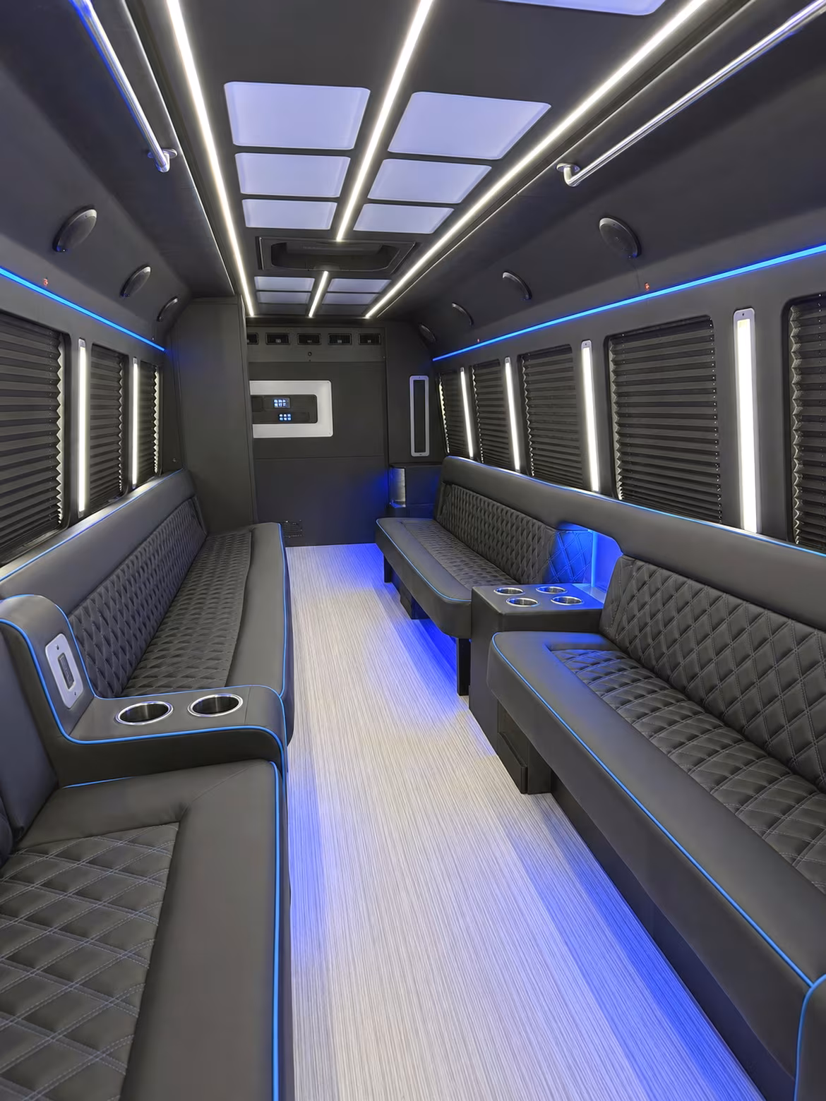 Las Vegas Sporting Event Transportation party bus interior