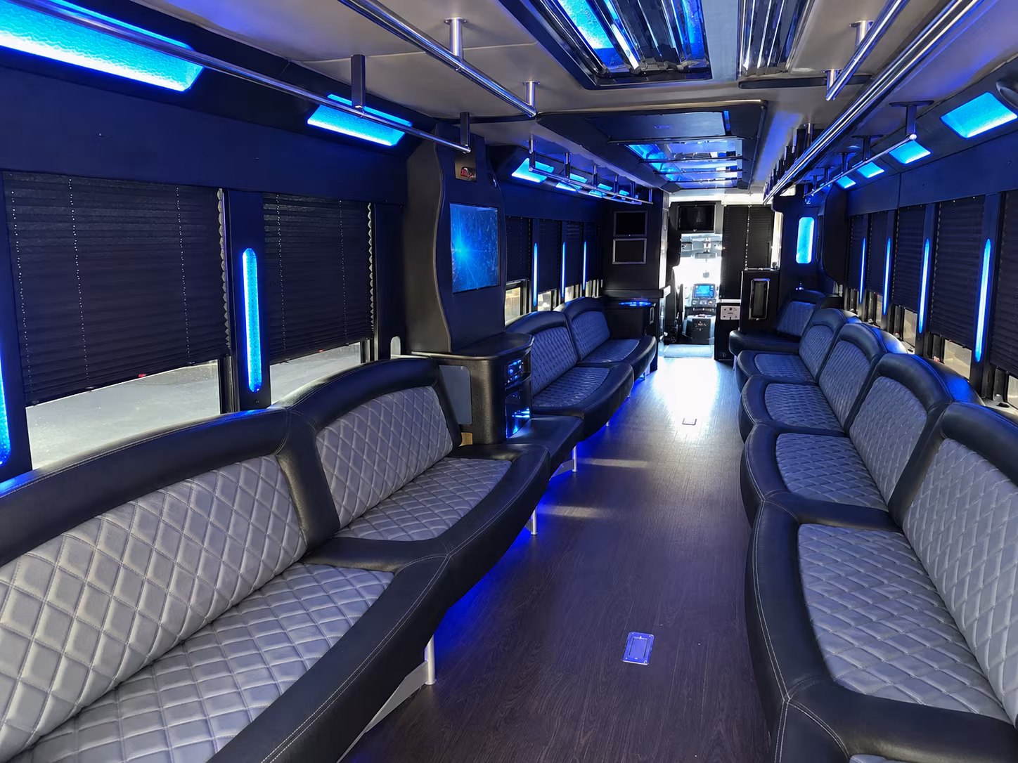 Las Vegas Sporting Event Transportation party bus exterior