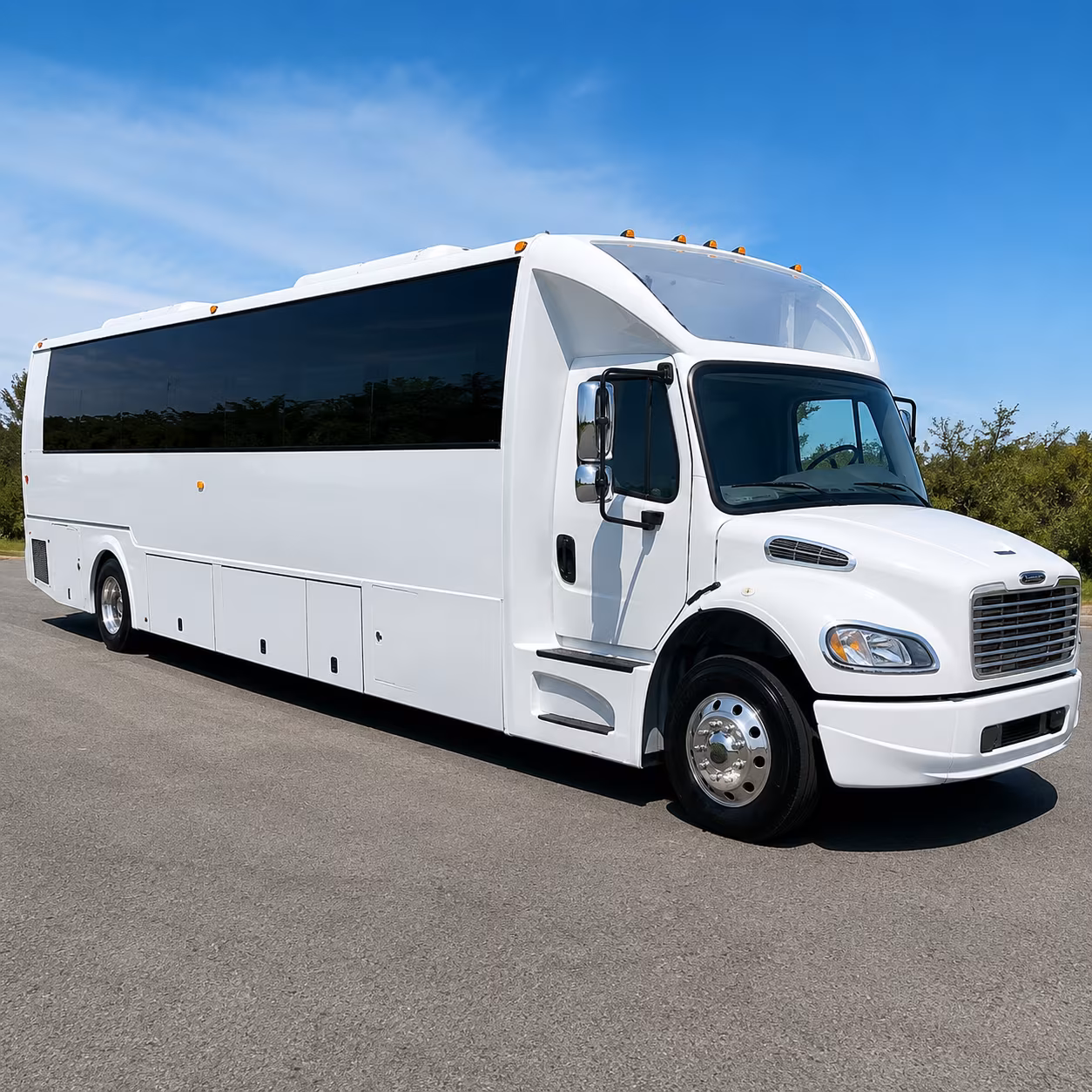 Las Vegas Wedding Transportation party bus exterior