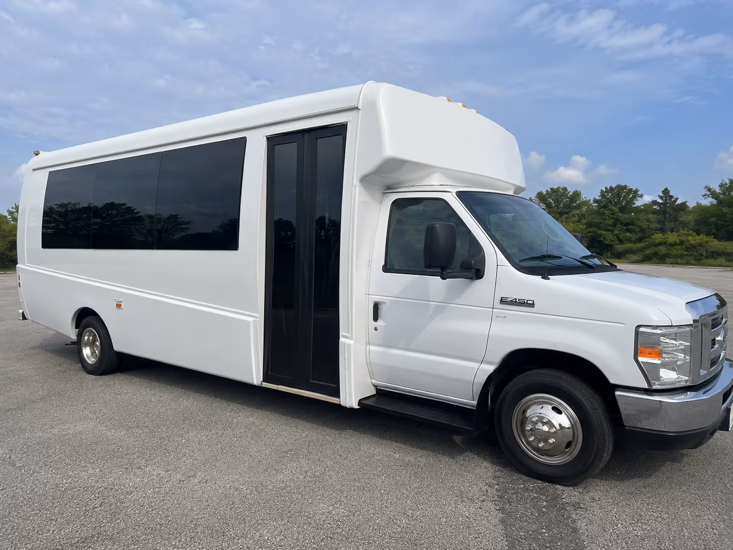 Las Vegas Wedding Transportation party bus exterior